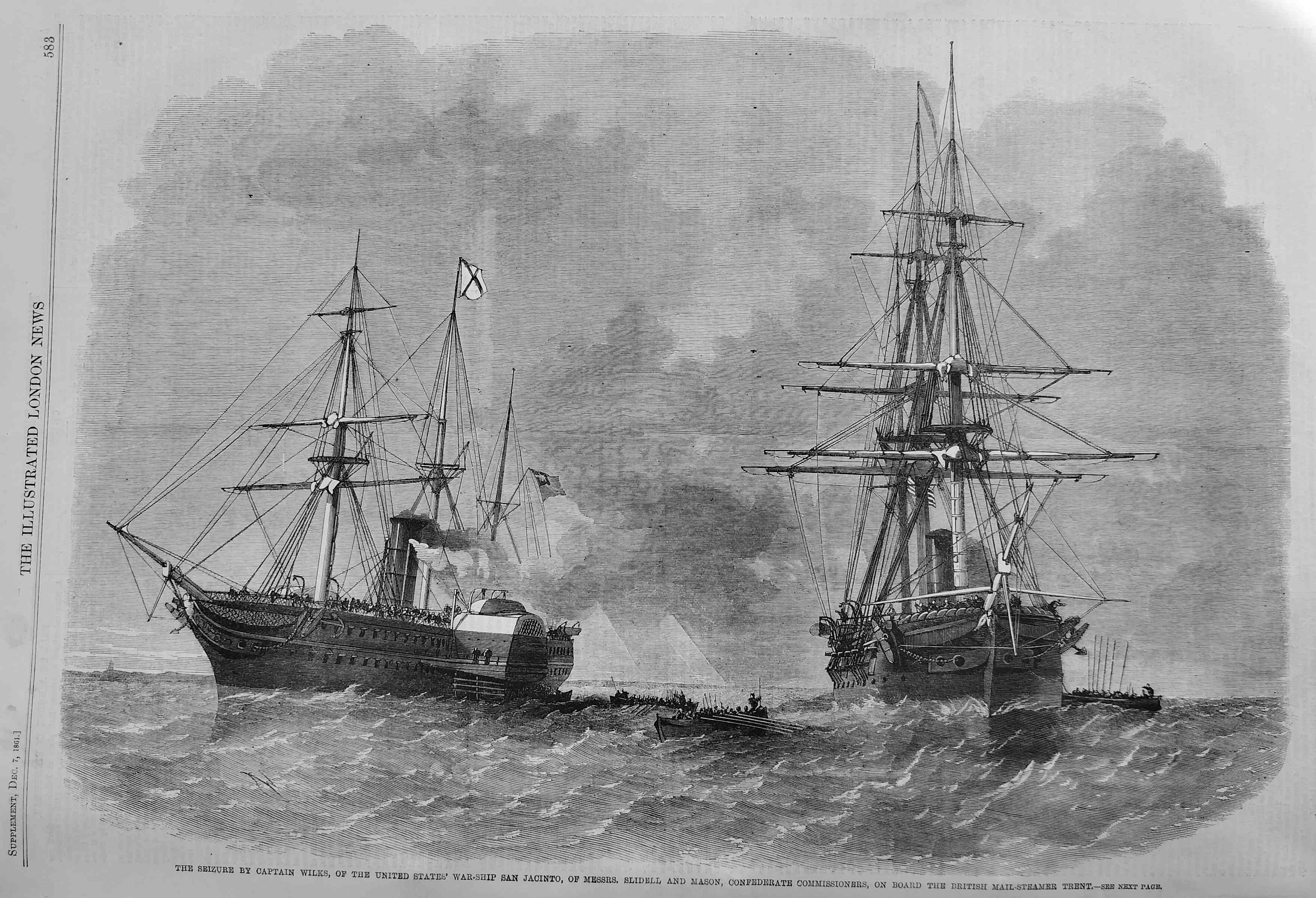 seizure of war ship San Jacinto